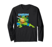 TMNT Tortugas Ninja Mutantes Adolescentes Leonardo Leo Lidera Clásico Manga Larga