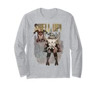 TMNT Tortugas Ninja Mutantes Adolescentes Nueva York Horizonte Clásico Manga Larga