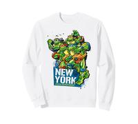 TMNT Tortugas Ninja Mutantes Adolescentes Nueva York Pizza NYC Clásico Sudadera