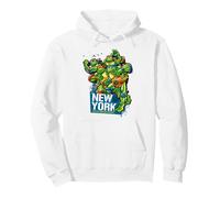 TMNT Tortugas Ninja Mutantes Adolescentes Nueva York Pizza NYC Clásico Sudadera con Capucha