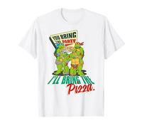 TMNT Tortugas Ninja Mutantes Adolescentes Pizza Fiesta Clásico Geeks Camiseta