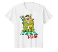 TMNT Tortugas Ninja Mutantes Adolescentes Pizza Fiesta Clásico Geeks Camiseta