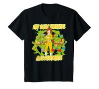 TMNT Turtle Power Best Friends Turtles Abril Cartoon Retro Camiseta