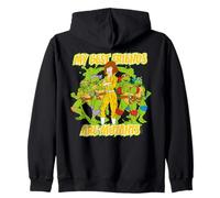TMNT Turtle Power Best Friends Turtles Abril Cartoon Retro Sudadera con Capucha