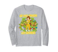 TMNT Turtle Power Best Friends Turtles Abril Retro Cartoon Manga Larga