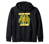 TMNT Turtle Power Best Friends Turtles Abril Retro Cartoon Sudadera con Capucha