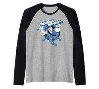 TMNT Turtle Power Casey Jones Baseball Ninja Pose clásico televisivo Camiseta Manga Raglan
