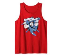 TMNT Turtle Power Casey Jones Baseball Ninja Pose clásico televisivo Camiseta sin Mangas