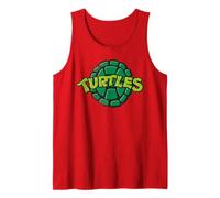 TMNT Turtle Power Logo Heroes Half Shell, Dibujos Animados Vintage de los 80 Camiseta sin Mangas