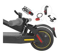 TMOM Guardabarros con amortiguador trasero para scooter eléctrico Segway Ninebot Max G30 Absorción de golpes + Guardabarros + Gran Luz Trasera