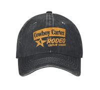 TMQZHQAVH Álbum de Beyonce Cowboy Carter Gorras de béisbol Clásico Desgastado Lavado Rodeo Estrella Cabeza Hombres Mujeres Exterior Softhats sin Estructura