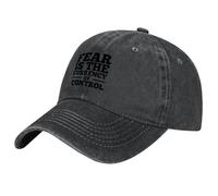 TMQZHQAVH El Miedo es la Moneda de Control Gorra de Béisbol Sombrero de Lujo |-F-| Gorras de Mujer Hombres