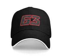 TMQZHQAVH Francesco Pecco Bagnaia 63 Tapa de béisbol Gorra de béisbol Gorra de Golf Gorra de Lujo de Hombre Bolsa de Playa para Hombres Marca de Lujo para Mujer
