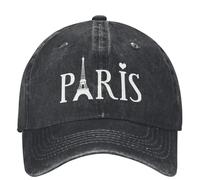 TMQZHQAVH Francia París Base de béisbol Torre Eiffel Búsqueda de Souvenirs Camping Caminero Transpirable Sombrero de Camionero Hombres Mujeres Gorras de béisbol de diseñador de Moda