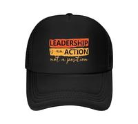 TMQZHQAVH Frases de liderazgo - Citas sobre liderazgo - Gorra de béisbol de liderazgo Gorras de Golf para Hombres Gorra de béisbol Gorra Elegante de Mujer Sombreros Femeninos Masculinos