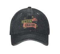 TMQZHQAVH Gorra de béisbol Beyonce Cowboy Carter Vintage Desgastado de Vaquero Estilo Unisex Regalo de Viaje Outdoor All Seasons Gorra Regalo de Viaje