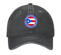 TMQZHQAVH Gorra de béisbol de Puerto Rico Sombrero de Lujo con Pompones Adorable a la Moda Mujer