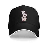 TMQZHQAVH Gorra de béisbol Estampada con Letras artísticas Boom Outdoor Sports Transpirable Trucker Hat Unisex para Hombres Classic Print Snapback Cap