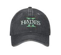 TMQZHQAVH Hades 2 Death To Chronos Stuff Gorras de béisbol Unisex Juegos Divertidos Sombrero Lavado Desgastado Sombrero Vintage para Actividades al Aire Libre Regalo