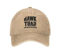TMQZHQAVH Hawk Tuah 24 escupió en Ese Thang Gorras de béisbol desgastadas algodón Divertido Diciendo Que Sombrero Snapback al Aire Libre Todo Tiempo Viaje Ajustable