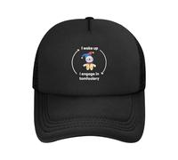 TMQZHQAVH Me Despierto, me dedico a tonterías Memes Gorras de Mujer Gorra de béisbol Gorra de béisbol Gorra de Hombre Gorra de béisbol Gorra