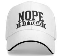 TMQZHQAVH No, Hoy no. Gorra de Golf. para Sombrero Casual, Gorra Unisex de Camionero Antigua y a la Moda con Estampado Ajustable.