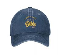 TMQZHQAVH No me Importa lo Que Diga la Biblia, Gorra de béisbol para Hombres y Mujeres, Gorra de Navidad, envío Directo