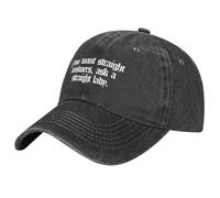 TMQZHQAVH Si Quieres respuestas claras, Pregunta a una Gorra de béisbol de Dama Heterosexual Gorra de Invierno Gorra de tamaño Grande Icono para Mujeres Hombres