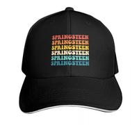 TMQZHQAVH Springsteen Vintage Groovy Retro Retro Boss Co Gorra de Béisbol Sombrero de Pescar Hombre Sombrero de Marca de Lujo Golf Vestir Hombre, Gorras de Mujer