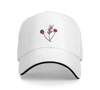 TMQZHQAVH Sutiles Flores de Bandera del Orgullo lésbico, Gorra de béisbol, Gorra de diseñador, Gorra de béisbol, Hombre, Gorras de Hombre, Gorras Femeninas
