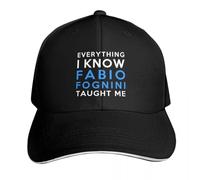 TMQZHQAVH Todo lo Que sé - Gorra de béisbol Fabio Fognini Sombrero de Sol para niños Gorras Divertidas Sombrero de Golf para niños Hombre para Mujeres