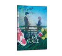 TMRL Póster de anime Una voz silenciosa 02 arte de pared, póster de música, álbumes y películas, pintura decorativa para sala de estar, dormitorio, 30 x 45 cm, estilo marco