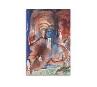 TMRL Póster en lienzo de Salvador Dali Work" Las 1001 noches", arte para pared, álbumes de música y películas, pintura decorativa para sala de estar, dormitorio, 60 x 90 cm, estilo sin marco