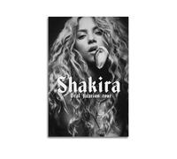 TMRL Shakira - Álbum de música de canciones, póster personal en lienzo, decoración de pared, sala de estar, dormitorio familiar, 40 x 60 cm, estilo sin marco