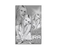 TMRL Shakira - Álbum de música de canciones, póster personal en lienzo, decoración de pared, sala de estar, dormitorio familiar moderno, 60 x 90 cm, estilo sin marco