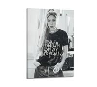TMRL Shakira - Álbum de música de canciones, póster personal en lienzo, decoración de pared, sala de estar, dormitorio familiar, 30 x 45 cm, estilo marco