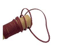 TMTGTS Cinta de encaje elástica de 3 mm x 50 yardas, ribete de encaje, cinta decorativa, cinta de costura, cinta decorativa, cinta para manualidades, manualidades, bufandas, monederos