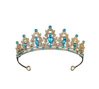 TMTGTS Corona de cristal, corona de diamantes de imitación, princesas, tiara, diadema, diadema para Halloween, cumpleaños, Navidad, bailes de fotos