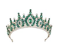 TMTGTS Corona de cristal, corona de estrás, tiara de princesa, diadema de princesas, accesorios para el pelo para bodas, Halloween, teatro, graduación, cumpleaños, Navidad, fotomatón