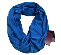 TMTGTS Pañuelo de bolsillo de 170 x 50 cm, bufanda de invierno con bolsillos con cremallera, bufanda de viaje, bufanda de infinito, bufanda de invierno, bufanda para el cuello, bufanda para mujer