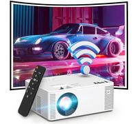 TMY Mini proyector WiFi de 8500 lúmenes, 1080P FHD compatible con proyector de películas portátil para exteriores, sincroniza la pantalla del smartphone, compatible con iOS/Android/PC/TV Stick, HDMI