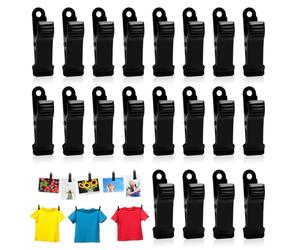 TMZELOA 20 Piezas Pinzas Papeleria Metálicas, Abrazadera de Clip de Papel Bulldog Clip Clips de Carpeta Pinzas Metalicas para Colgar Fotos DIY Fotos Postales Decoración Colgar Foto con Pinza