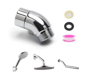 TMZELOA Adaptador de Ducha de Mano de 135 Grados Adaptador de Manguera de Ducha Ángulo de 1/2 Pulgadas para Alcachofa de Mano para Duch de Man Adaptado de Cabezal Giratorio Adaptado para Manguera