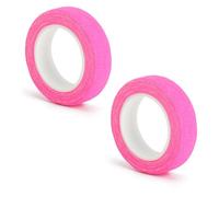 TMZELOA Cinta Fluorescente 2 Rollos 1,5cm x 5m - cinta adhesiva neon rosa cinta UV sin residuos, cinta adhesiva fluorescente decorativa para fiesta UV, discoteca, bricolaje DIY, señalización suelo