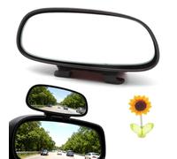 TMZELOA Espejo de punto ciego de 360 grados, espejo gran angular para coche, espejo de punto ciego, espejo adicional, espejo exterior, espejo retrovisor lateral giratorio con cristal resistente a la