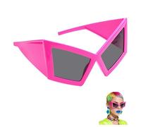 TMZELOA Gafas divertidas grandes rosas - Gafas graciosas y locas para fiesta y photocall - lentes disfraz originales para carnaval, despedida de soltera, adultos