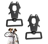 TMZELOA mosquetón Correa Perro 2PCS - mosquetón Seguridad Perro, Clip Correa Perro con mosquetóns Giratorio 360 y Frosch Clip Perro, Cierre rápido y Resistente para Paseo y Entrenamiento