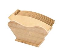 TMZELOA Soporte para filtro de café, madera, soporte para bolsas de filtro, soporte para filtro de café, recipiente de almacenamiento, soporte de papel de filtro, soporte universal para filtro de café