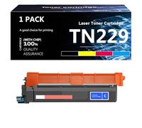 TN-229 Cartucho de Tóner de Alto Rendimiento, Reemplazo Compatible con Chip para Brother TN229 TN229XL for Brother MFC-L3780CDW HL-L3280CDW HL-L3220CDW HL-L3295CDW MFC-L3720CDW Impresora,Cyan-H
