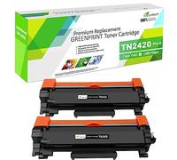 TN-2420 TN2420 Cartucho de tóner Compatible 3000 páginas para Brother MFC-L2710DW L2710DN L2730DW L2750DW DCP-L2510DN L2530DW HL-L2350DW L2310D L2370DN L2375DW L2370DN (2*Negro, Alto Rendimiento)
